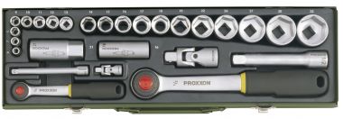 Автомобильный набор торцевых ключей 1/2" + 1/4", 27 поз. PROXXON 23020 ― PROXXON